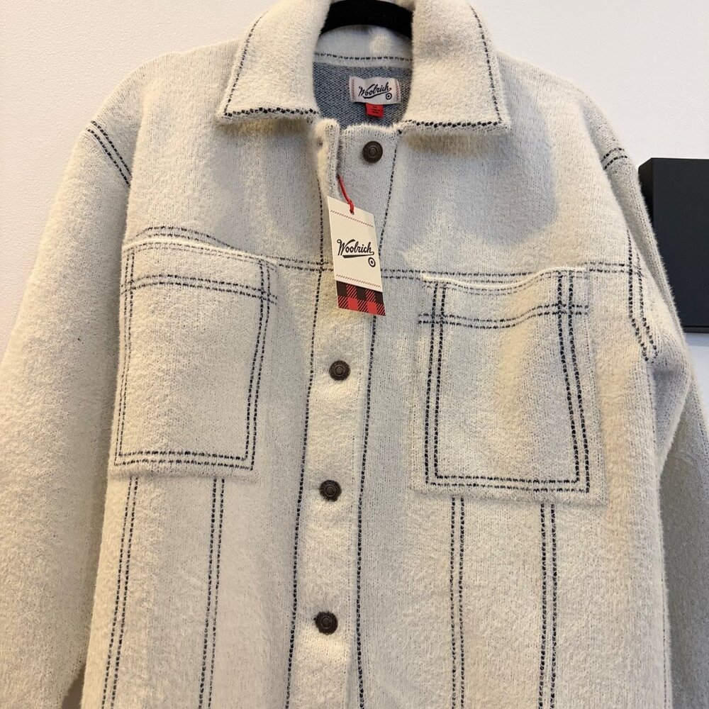 Women's Shacket - Woolrich Cream various sizes sweater, warm